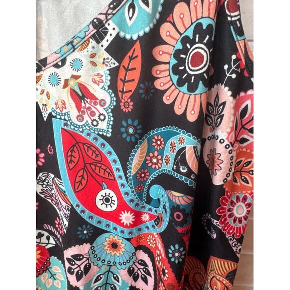 OURS Women's XL Flowy Paisley & Floral Camisole Polyester Spandex - Picture 6 of 8